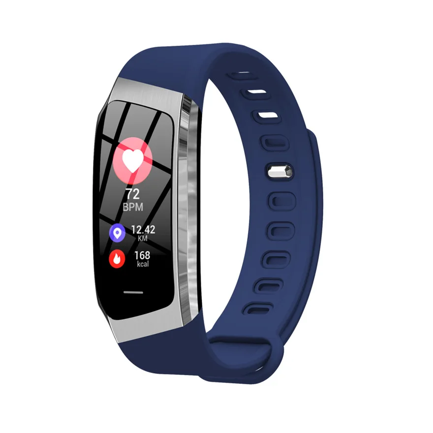 New E18 smart bracelet movement track pedometer waterproof heart rate blood pressure information reminder