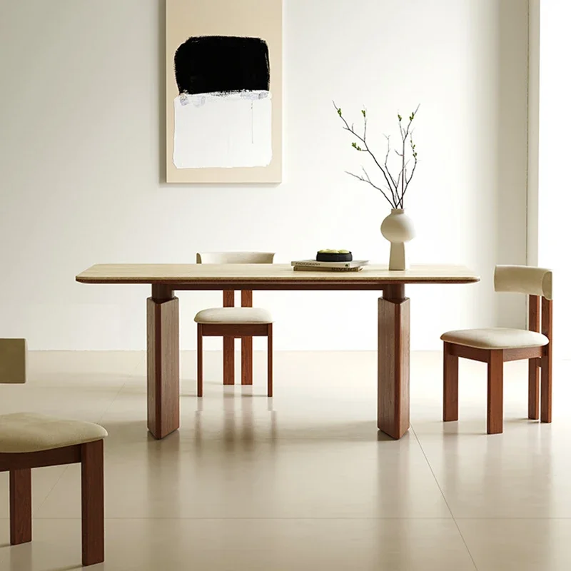 Modern Simplicity Table Nordic Design Solid Wood Beautiful Durable Delicate Dining Table Rectangle Mesa Comedor Home Furniture