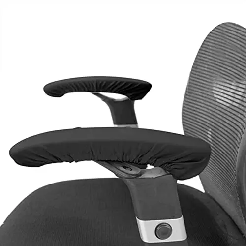 

Black Stretch Armrest Slipcovers For Office, Gaming And Computer Chairs – Removable, Dust-Resistant Pair