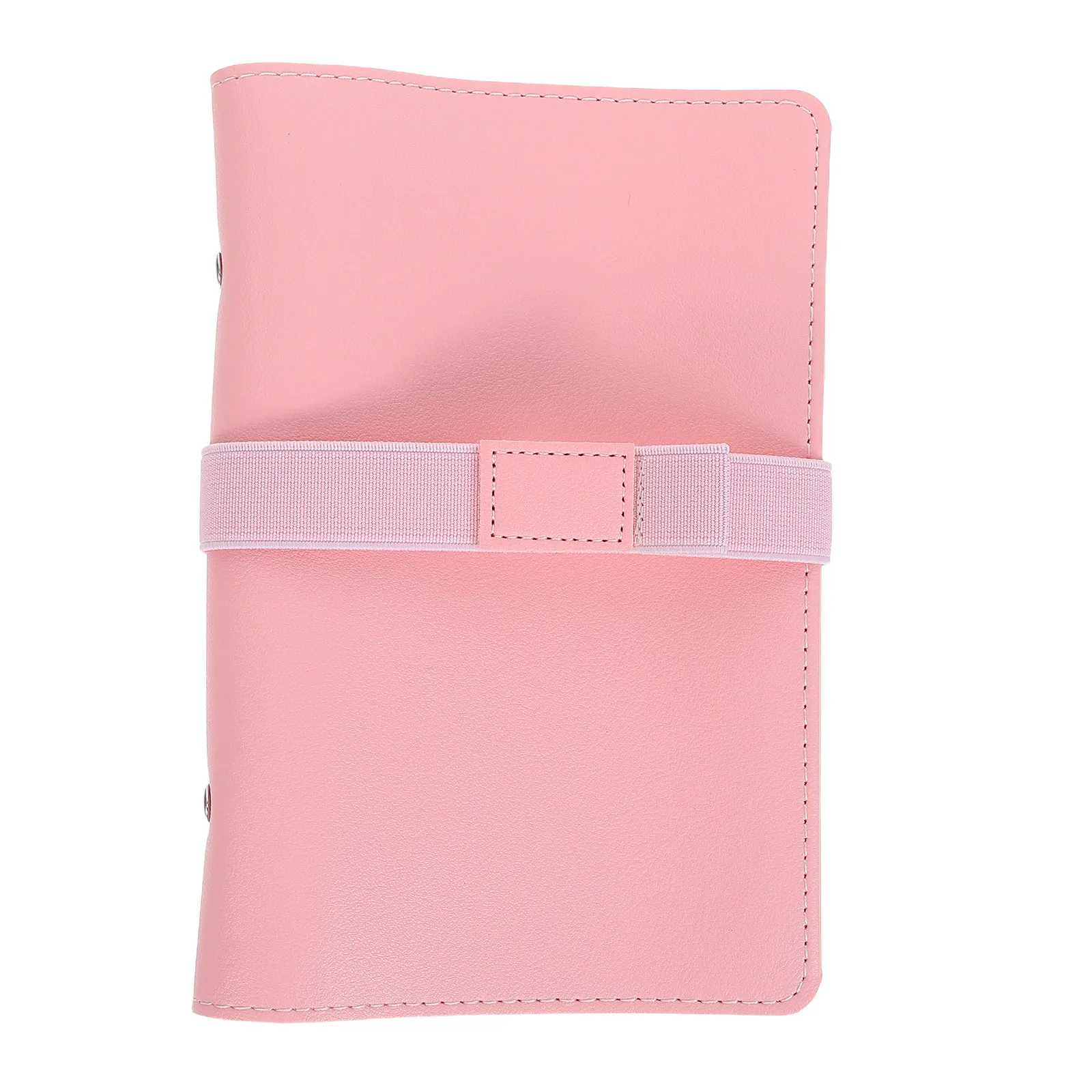 A6 Refillable Loose Leaf Notebook Cover 6 Rings PU Binder Shell Protector for Budget Planning Journal Craft DIY Personal Planner