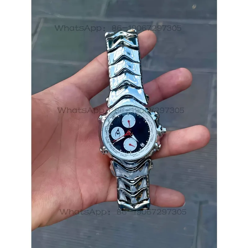 Original second-generation three-eye panda chronograph watch watch