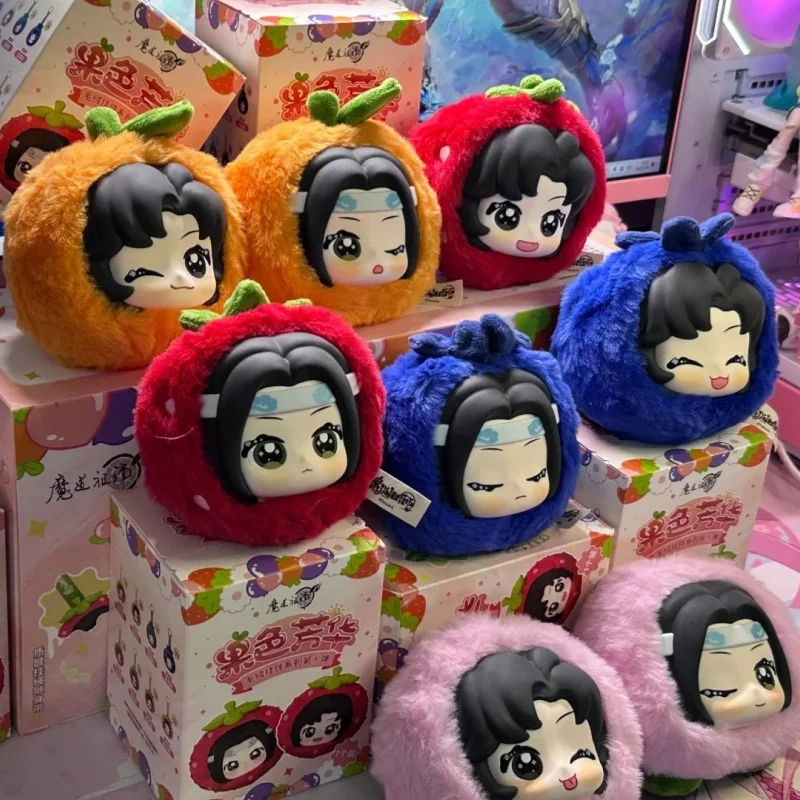 أصيلة مو داو زو شي الفاكهة سلسلة V1 قلادة صندوق أعمى اللعب وي Wuxian Lan Wangji Mdzs نموذج لجسم Keychian صندوق غامض هدية #5