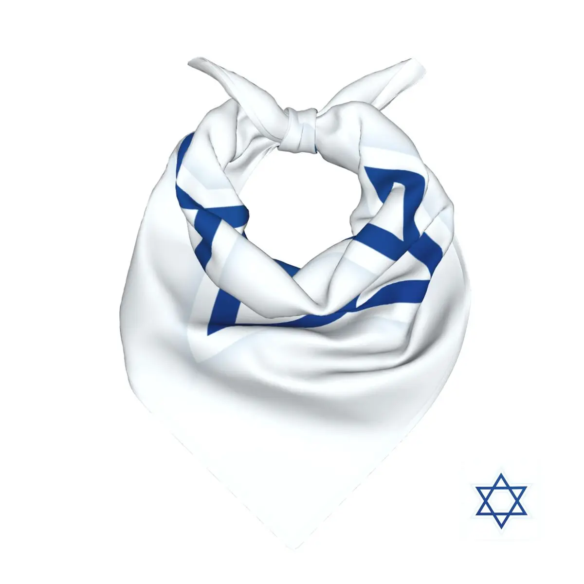 

50cm*50cm Israel Flag Scarf Head Hair Shawl Women Designer Scarfs Square Headband