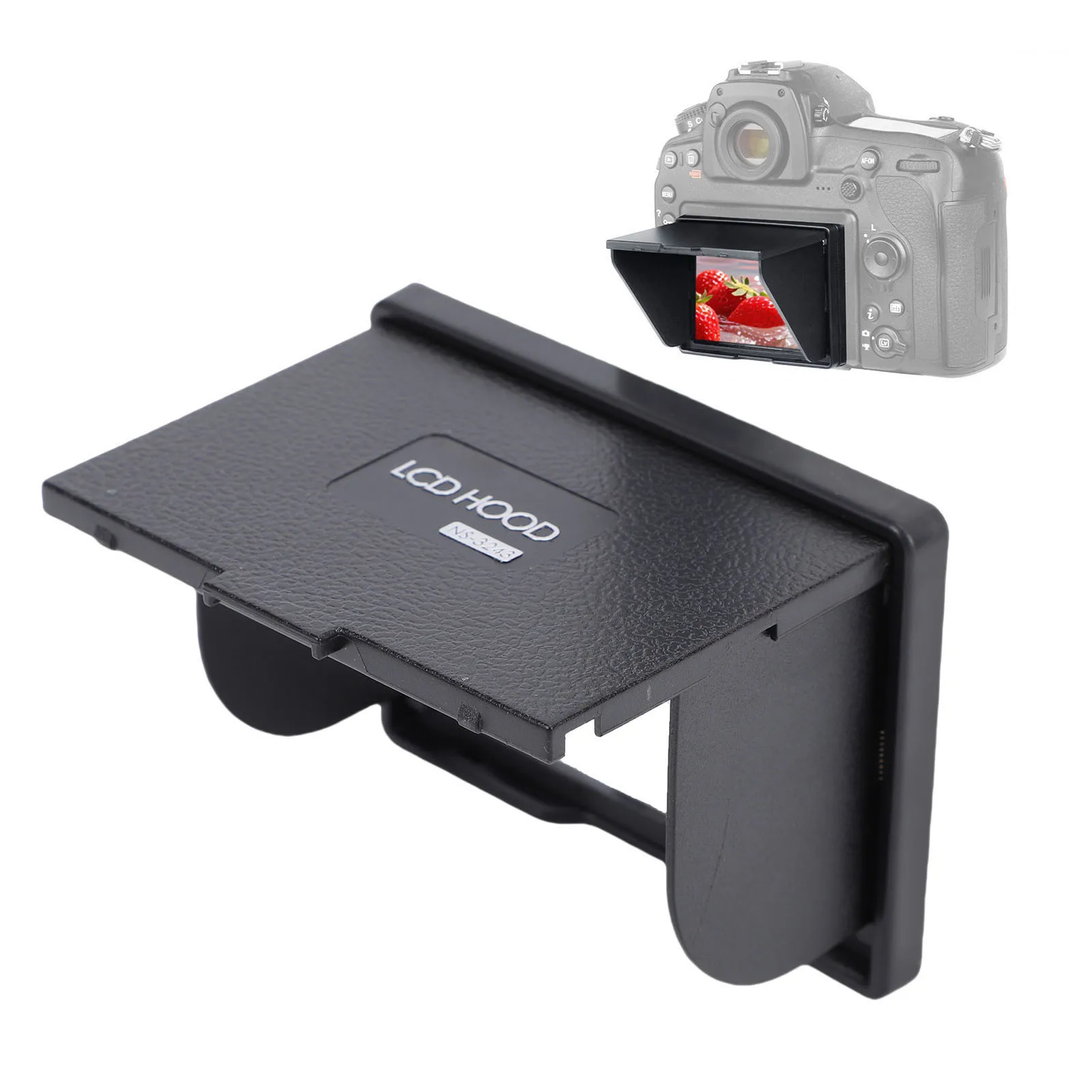 Camera Screen Hood Fit for Nikon LCD Hood Fit for Nikon 3.2 Inch 4:3 Camera Screen Magnet Sunshade Cover Blocking Strong Light