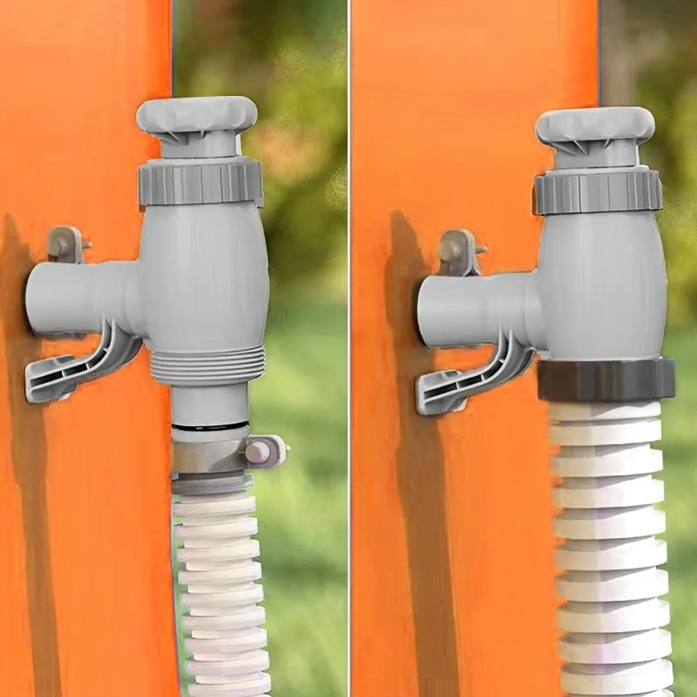 Pool Hose Adapter with On-Off Valve Plunger Valve Above Ground Swimming Pool Hose Adapter Above Ground Pool Accessories
