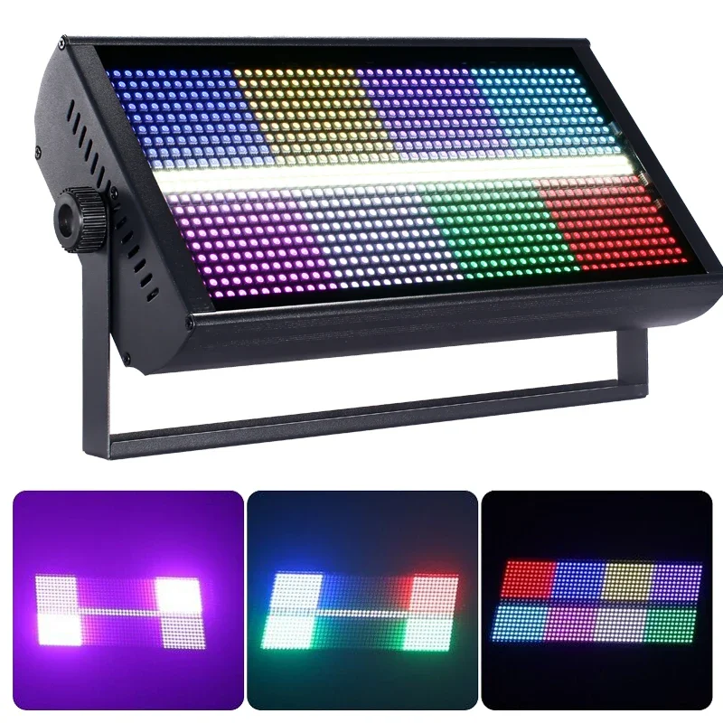 10 pack LED Stage Strobe Light For Parties 2in1W+RGB Strobee DJ Disco Club Bar Family Gathering High Bright Flashing Stage Effet