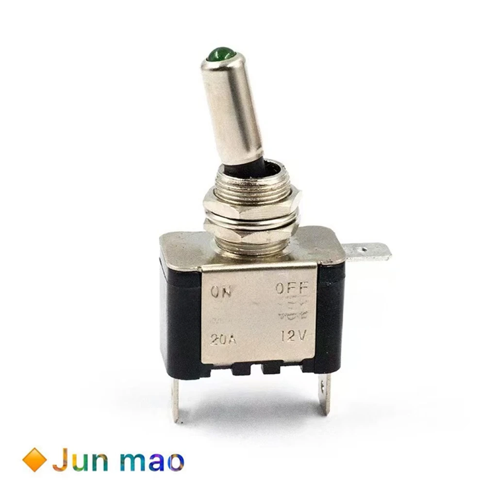 1PCS ASW07 car modification switch DC12V 20A with LED light, aircraft ejection switch with light toggle switch