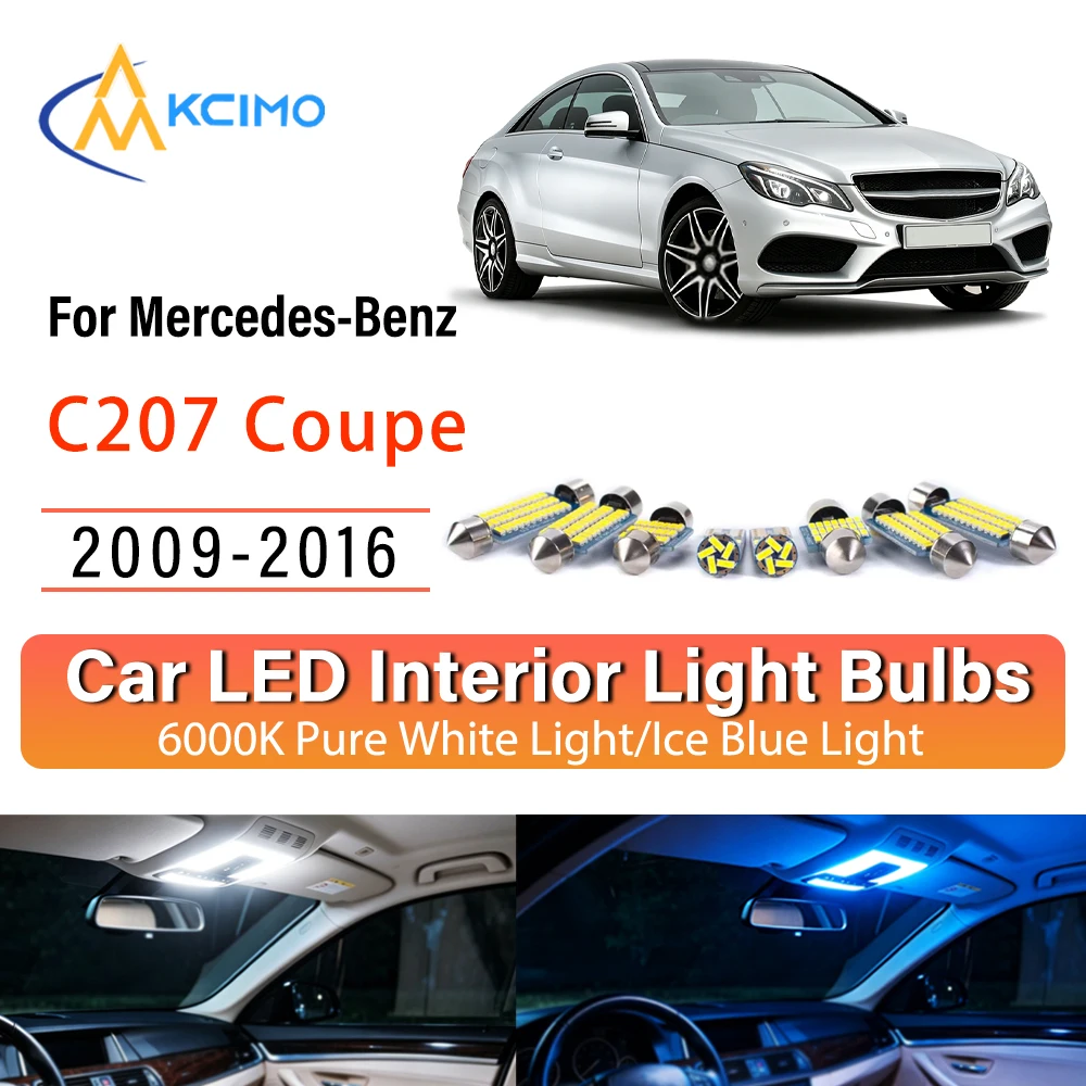 

Super Bright Atmosphere LED Kit For Mercedes-Benz C207 Coupe 2009-2016 Easy Install Interior Lights Lamp, Ice Blue White