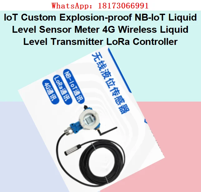 IoT Custom Explosion-proof NB-IoT Liquid Level Sensor Meter 4G Wireless Liquid Level Transmitter LoRa Controller