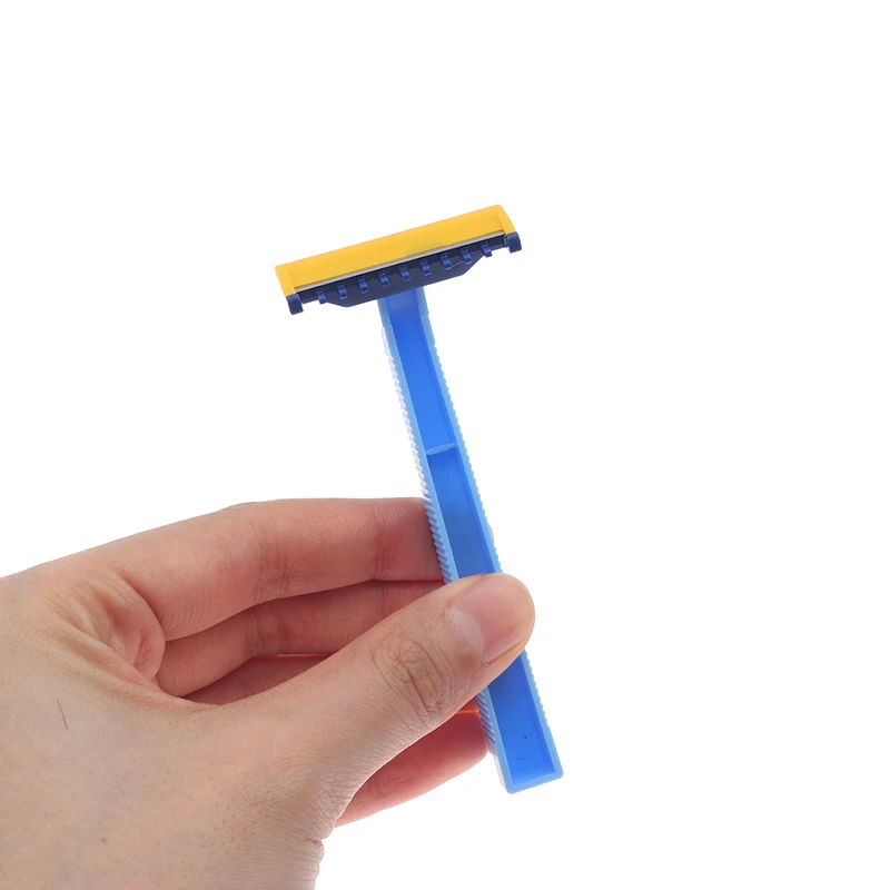 10/20 قطعة ل تحت الإبط شعر الجسم الحلاقة البلاستيك مشط رئيس النساء الحلاقة 1 شفرة المتاح الحلاقة مجموعة ماكينة حلاقة صحية