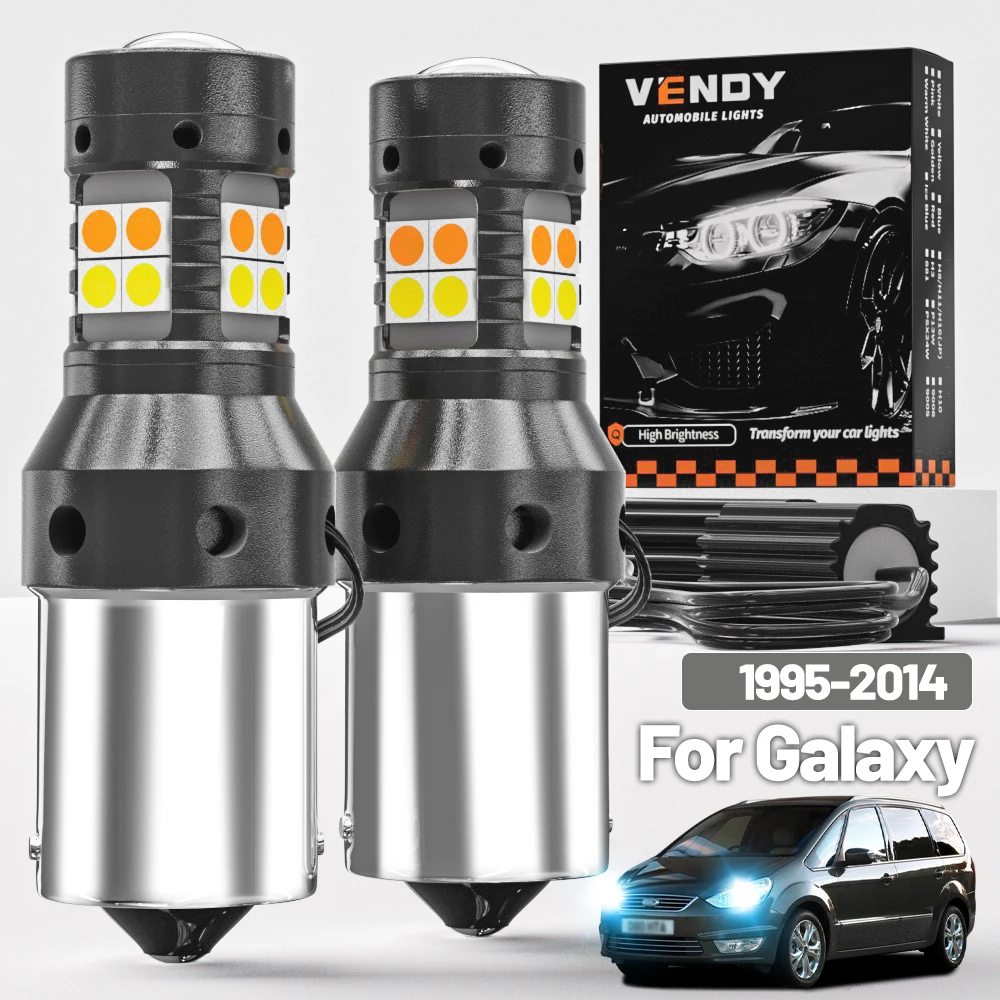 

2pcs For Ford Galaxy 1995-2014 Dual Mode LED Turn Signal+Daytime Running Light DRL 2005 2006 2007 2008 2009 Canbus Accessories