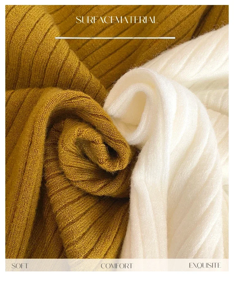 2025 الخريف الشتاء النساء البلوزات عادية سليم زر بلوفر مغزول سترة فام الأساسية الصلبة جيرسي القمم موضة الملابس #5