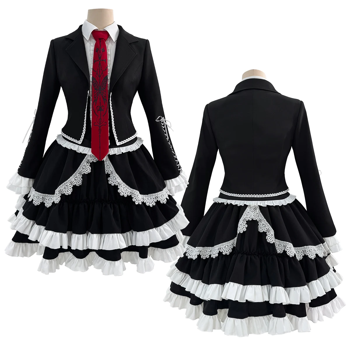 

HOLOUN Danganronpa Game Trigger Happy Havoc Celestia Ludenberg Косплей Костюм Yasuhiro Taeko Костюм Рубашка Юбка Галстук Cos Daily