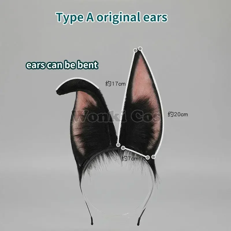 コスプレ用の耳付きヘッドギア,コスプレ用の柔らかいぬいぐるみ,スメル,ゲームアクセサリー,高品質