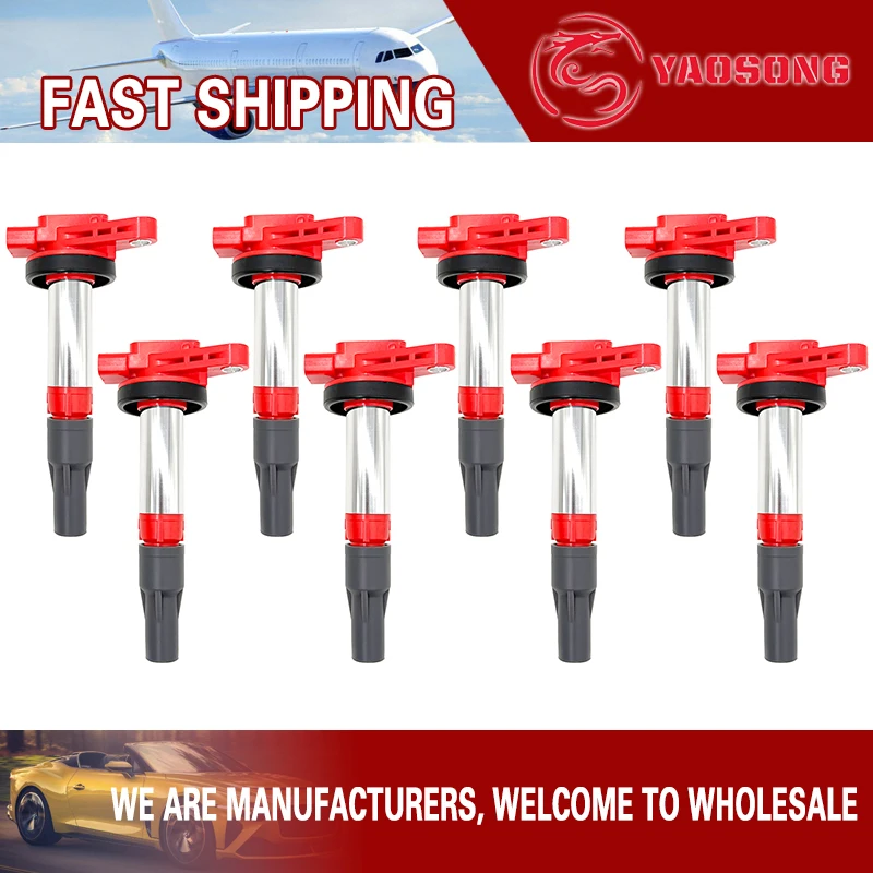 8 قطعة حزم ملف الإشعال لاند روفر رينج روفر LR3 جاكوار فاندن Plas سوبر S-نوع 4.2 4.4 V8 ل UF519 AJ810445 #1