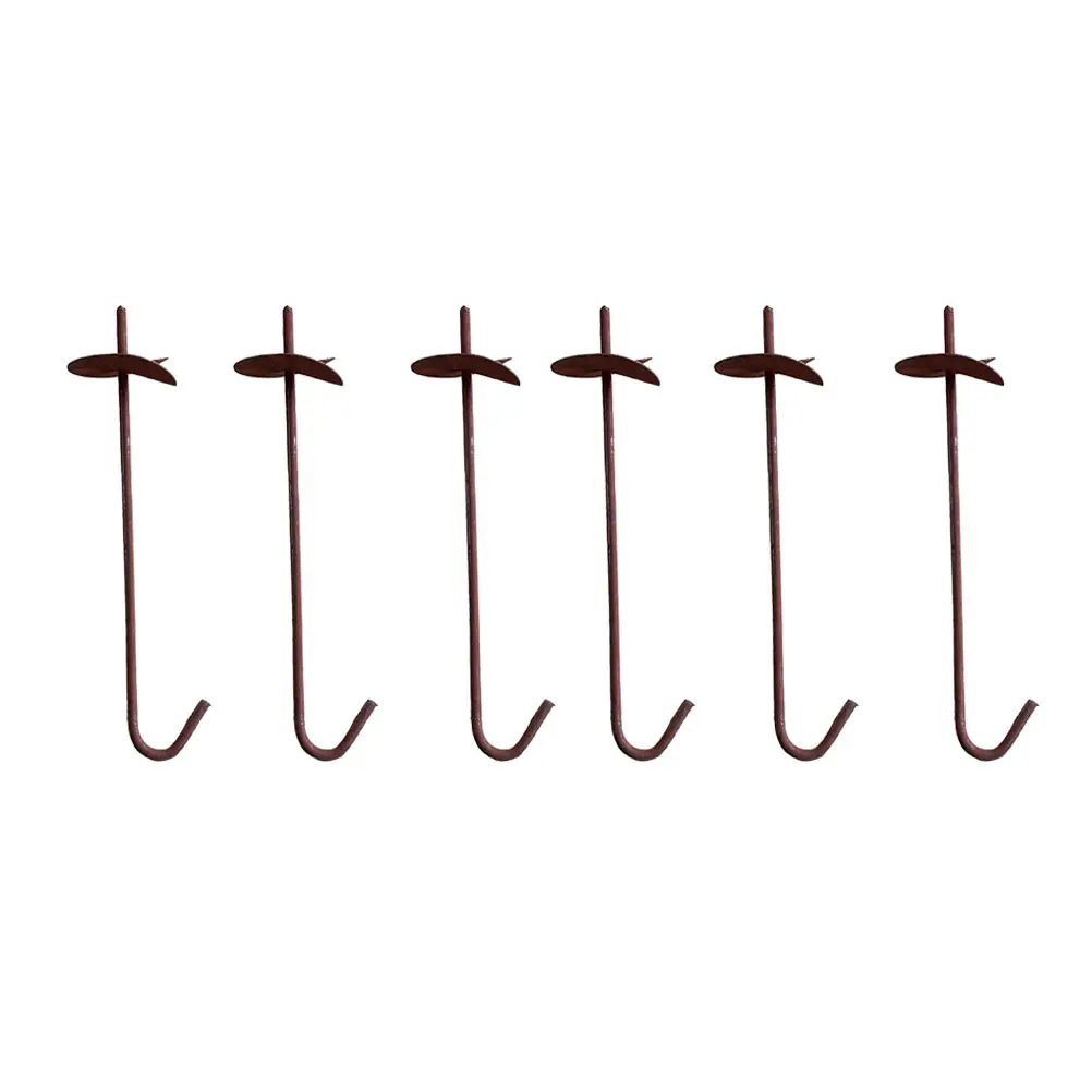 

6pcs Ground Anchor Stakes Heavy Duty Steel for Greenhouse Tent Canopy Shelter Garden Supplies Decorative Windmill
