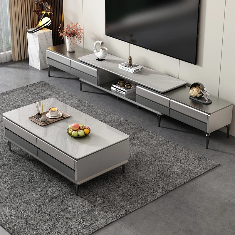 xx-Aesthetic Modern Tv Stand Retractable Wood High End Nordic Tv Stand Mount Media Cabinet Mobili Per La Casa Home Furniture*