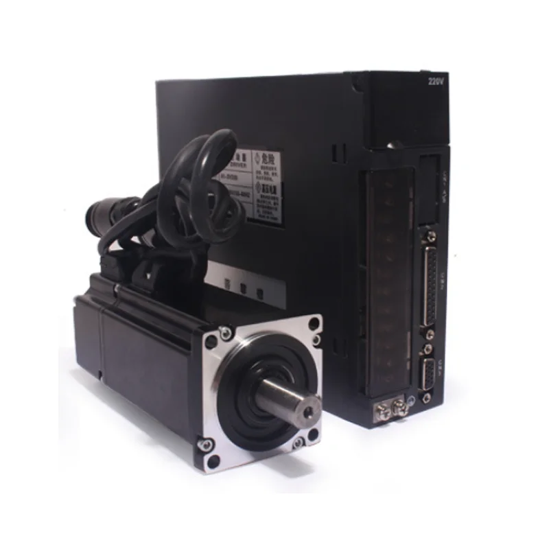 CNC Parts servo motor with driver kit for mask machine 60ST-M01330A 400w 220v 2.5A 3000RPM 1.27N.M