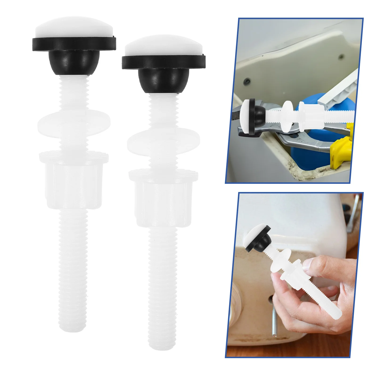 

Pom Screw Toilet Tank Bolts Replacement Kit Durable Fit All Brands Leakproof With Gasket Washers Fasteners Hardware