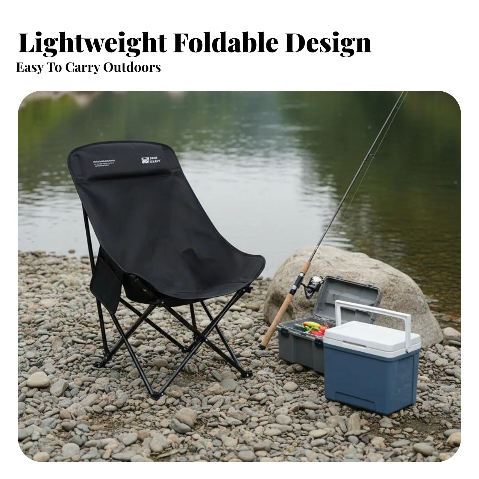 

Складное кресло-луна Highrear: легкое, экономичное и комфортное для пляжа, отдыха и кемпинга