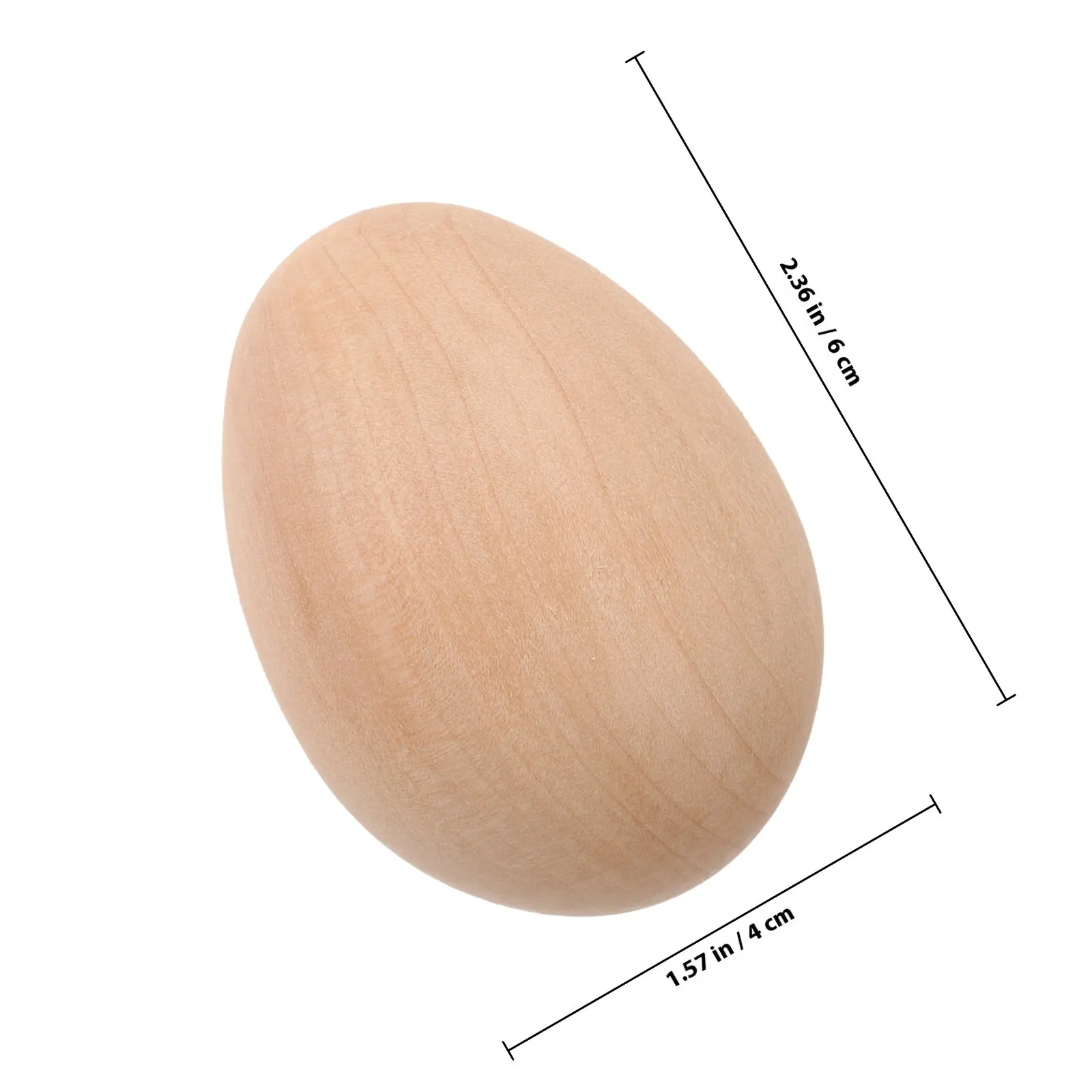 6Pcs 시뮬레이션 계란 장식 공예품을위한 나무 계란 도색되지 않은 나무 계란 DIY 부활절 장식 홈 가든 레이아웃 장식 용품