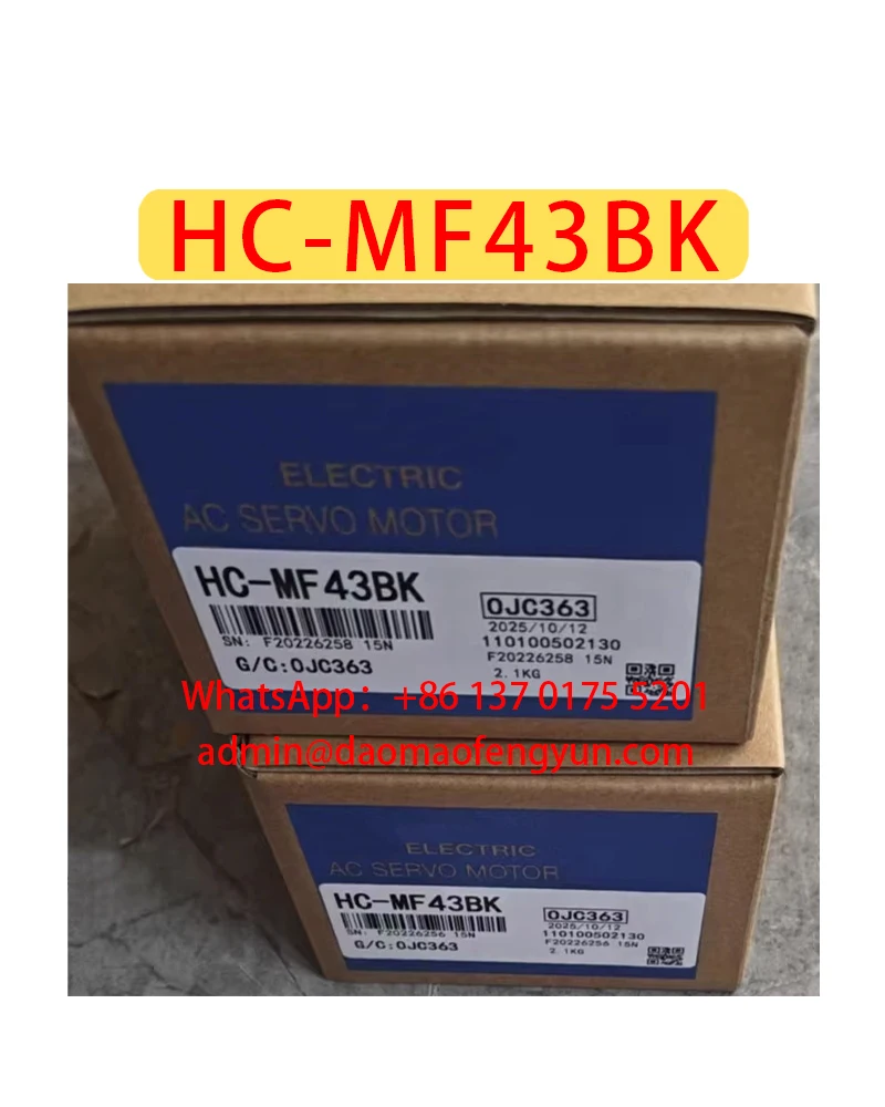 

HC-MF43BK Brand New Servo Motor Original Genuine，Fast shipping