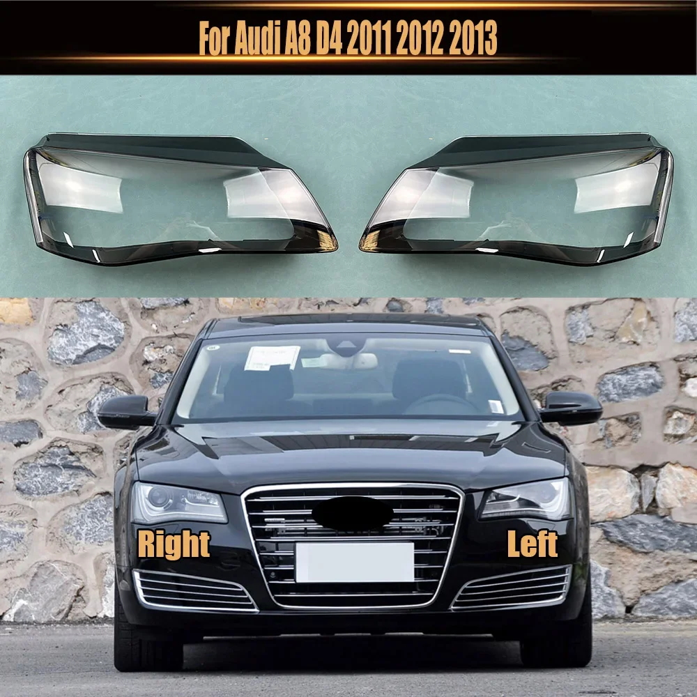 

Для Audi A8 D4 2011-2013 Автомобильная сменная крышка фары Прозрачный абажур Корпус лампы Головной свет Стеклянный корпус линзы