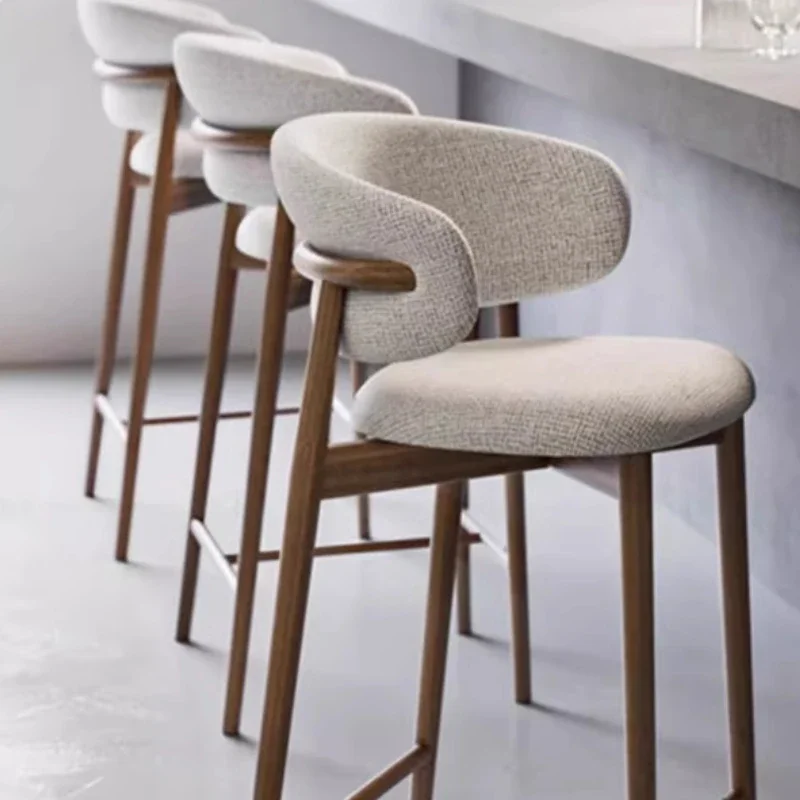 

Kitchen Dining Bar Chairs Backrest Ergonomic Restaurants Single Bar Chair Minimalist House Silla Alta Bar Living Room Furniture