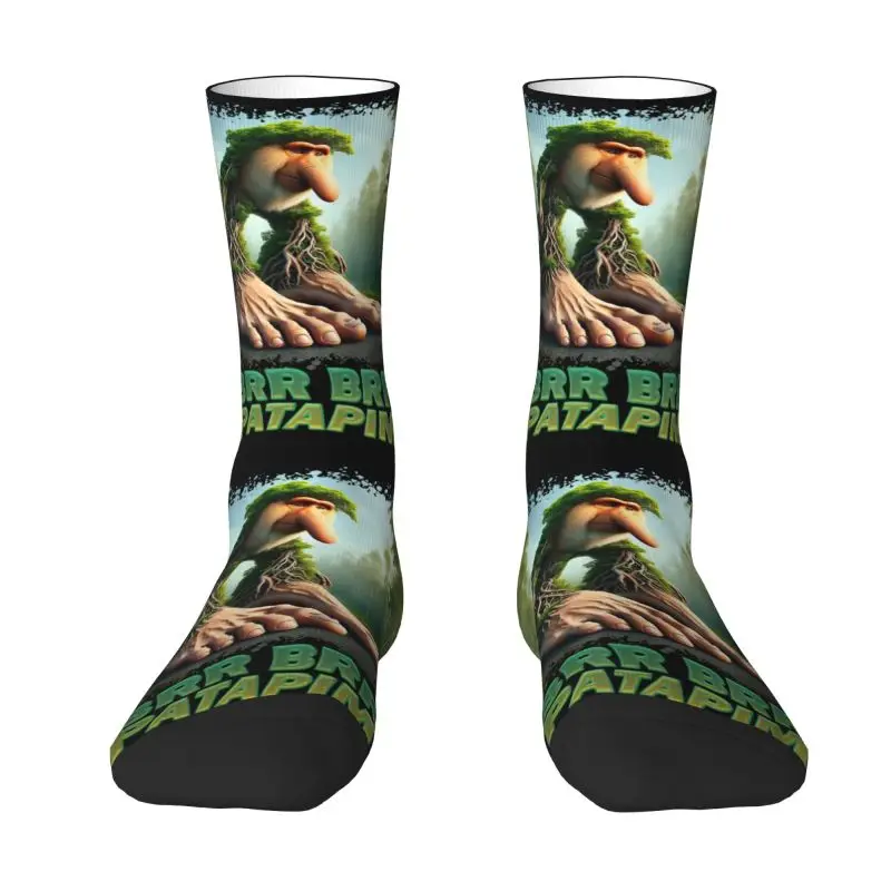 

Brr Brr Patapim Italian Brainrot Tung Tung Tung Sahur Мужчины Женщины Носки для экипажа Унисекс Симпатичные весенне-летние осенне-зимние модельные носки