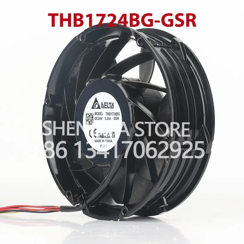 High-end equipment four-wire axial flow AC EC 17251 172X172X51MM 17CM New Delta 12V 48V DC 24V 5.20A THB1724BG-GSR cooling fan