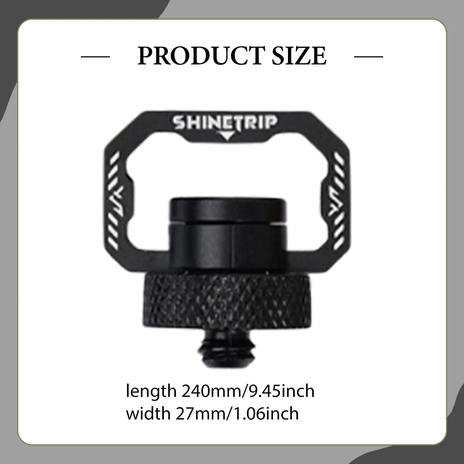 شماعة إضاءة خارجية بخيط 1/4 عالمية على شكل حرف D وخفيفة الوزن