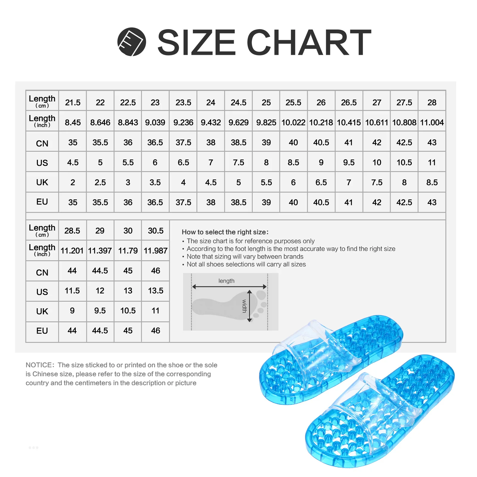 

1Pair Massage Slippers Hollowed-Out Draining Design Breathable Anti-Skid Lightweight Comfortable Unisex Indoor Bathroom Shower