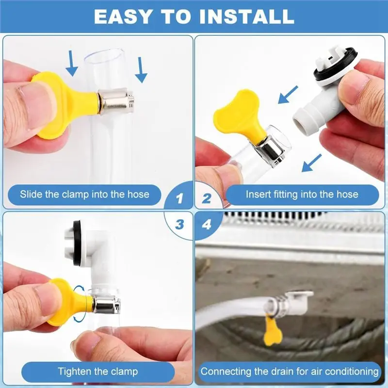 TCF-Air Conditioner Drain-Hose Kit For Window AC, Includes Elbow Fittings Mini Split System