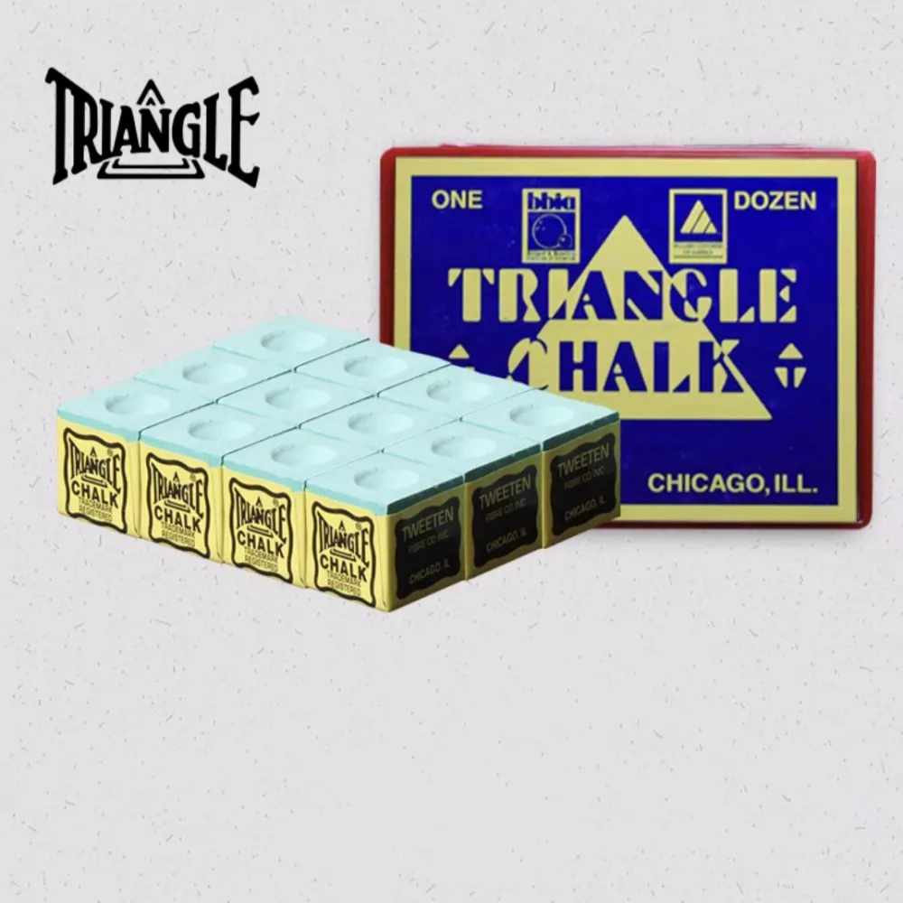 Original Triangle Premium Quality Billiard Snooker Pool Chalk (Dry,Medium, Oil)