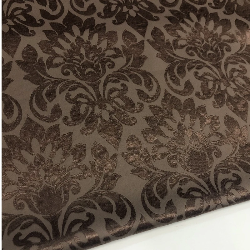 Jacquard Fabric European Classical Brown Skirt Set Designer Apparel Sewing Fabrics Wholesale Cloth for Diy Polyester Material