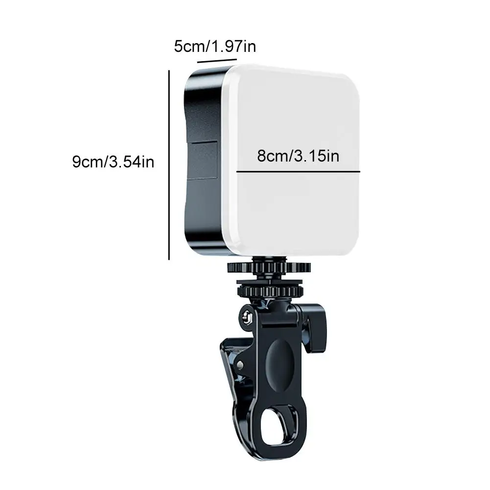 Lumière selfie ultra-mince pour téléphone portable, lumière de remplissage portable, compatible avec iPad, ordinateur portable, appareil photo, vidéoconférence