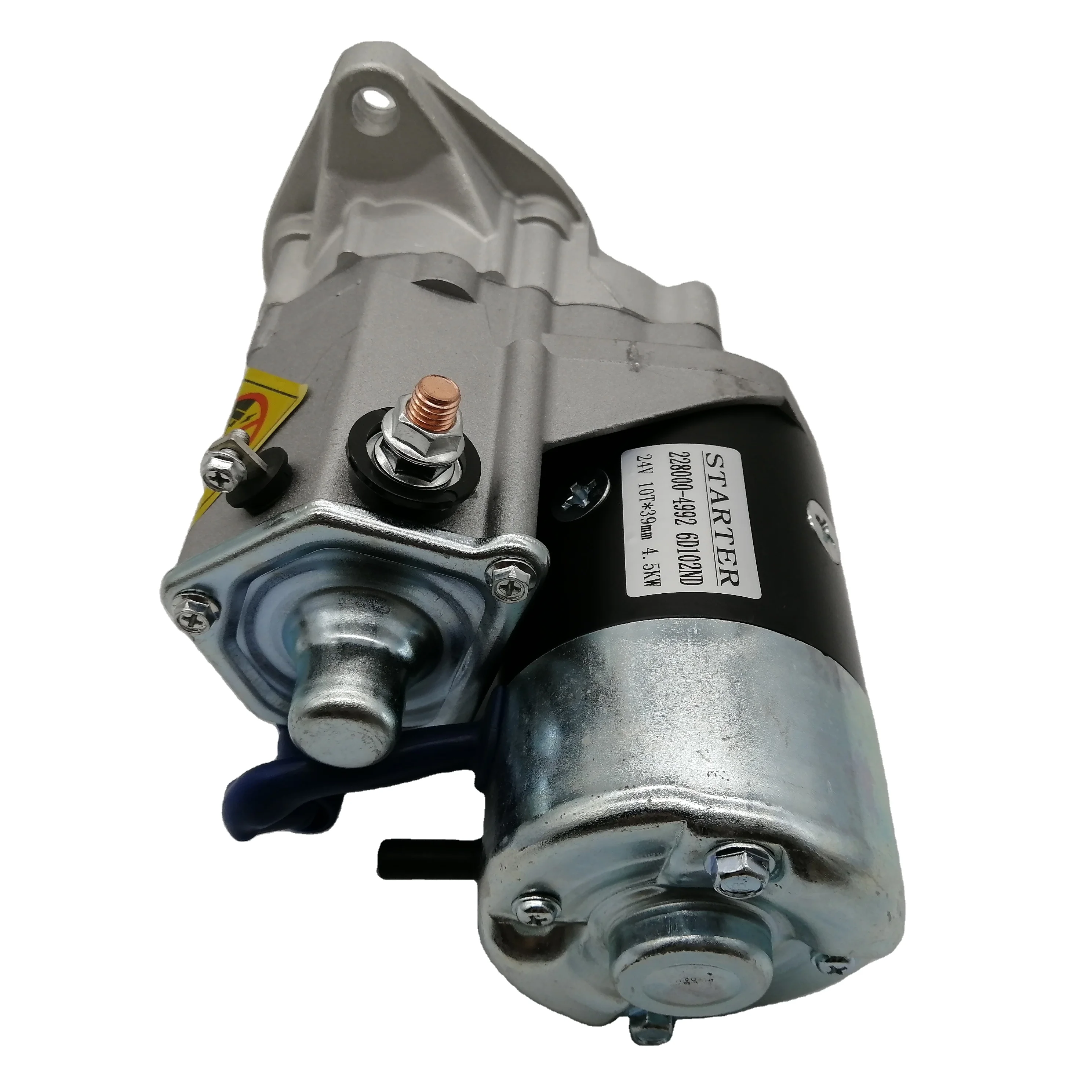 PC120-6 PC100-6 PC200-5 PC210-6 PC220-6 PC200-6 4D95 6D95 6D102 Engine Starter Motor 24V 4.5KW 10T 40MM 600-813-4421