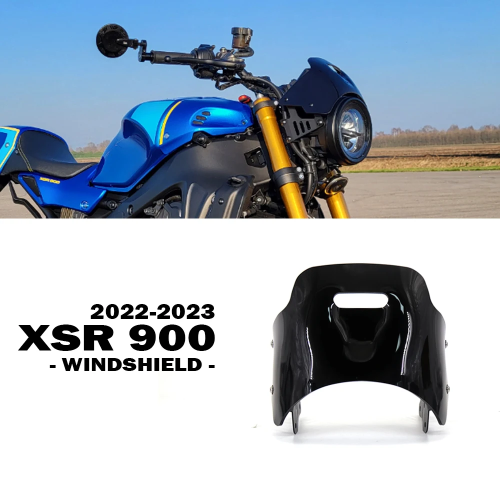 

XSR900 Accessories Motorcycle New Windscreen for Yamaha XSR 900 2022 2023 Windshield Fairing Cover Wind Visor Deflector Acrylic