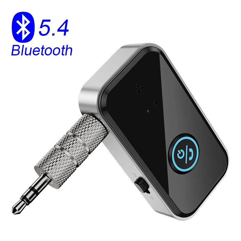Bluetooth 5.4 Transmitter Receiver 2 in 1 Wireless Audio For Car Music Headphone Speaker 3.5mm Jack AUX Wireless Audio Adapter