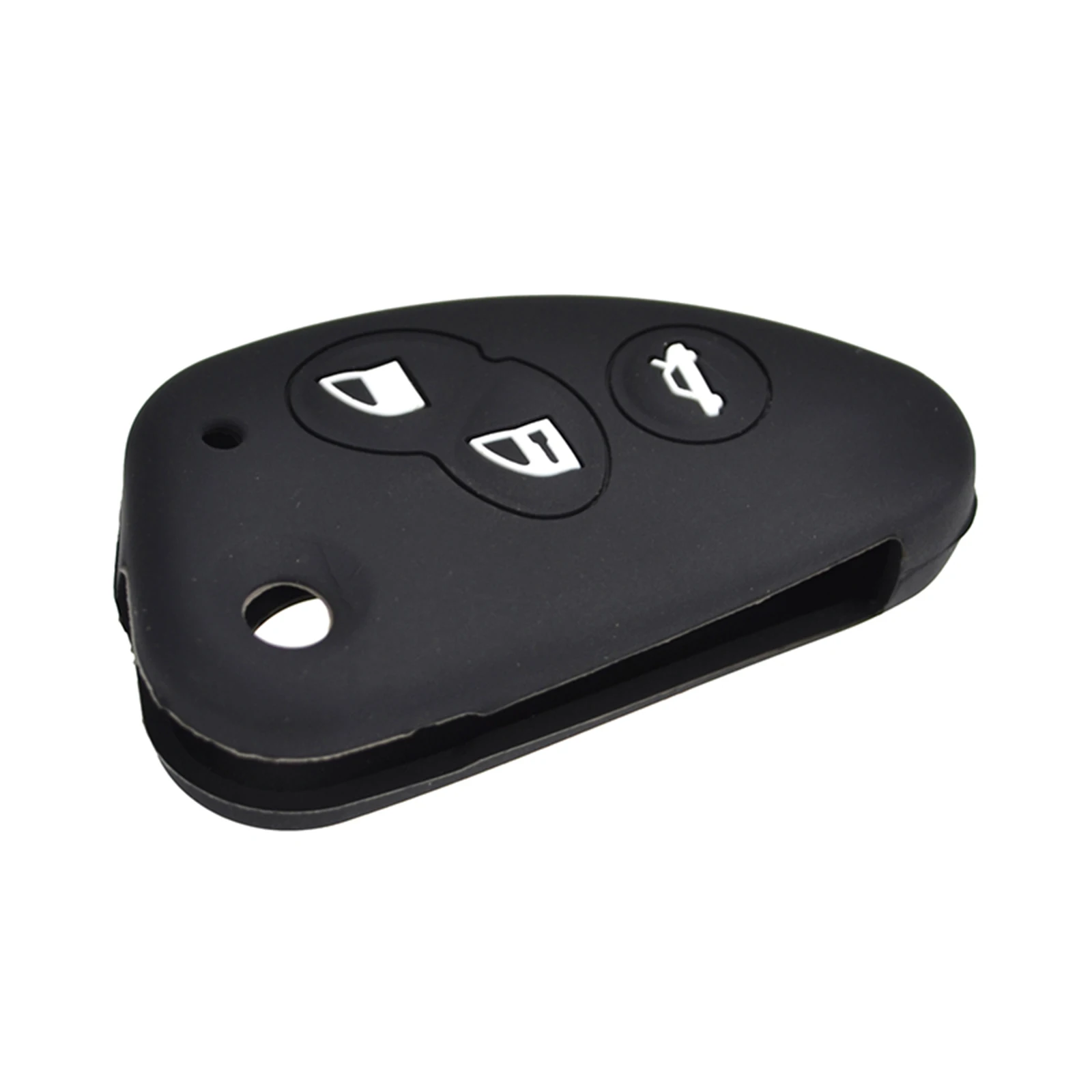 3 Button Silicone Remote Key Case Cover For Alfa Romeo 147 156 166 Gt Jtd Ts Keyless Fob Shell Styling Rubber Protector Holder