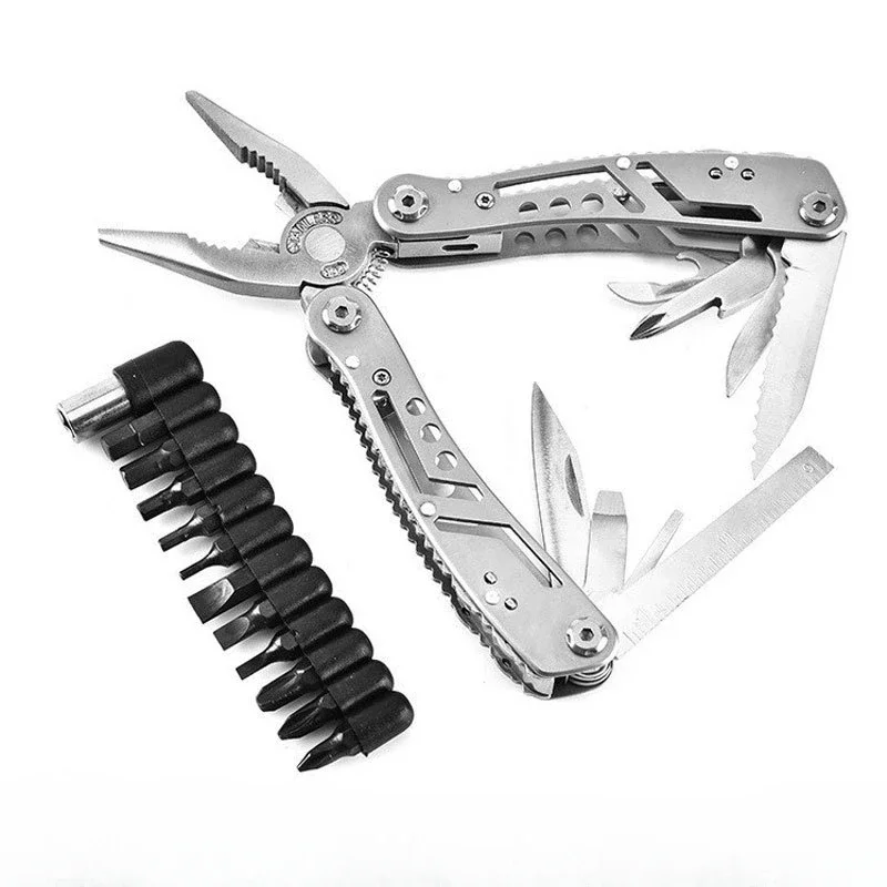

Portable Pocket Multitool 420 Stainless Steel Multitool Pliers Knife Screwdriver for Outdoor Survival Camping Hunting and Hiking