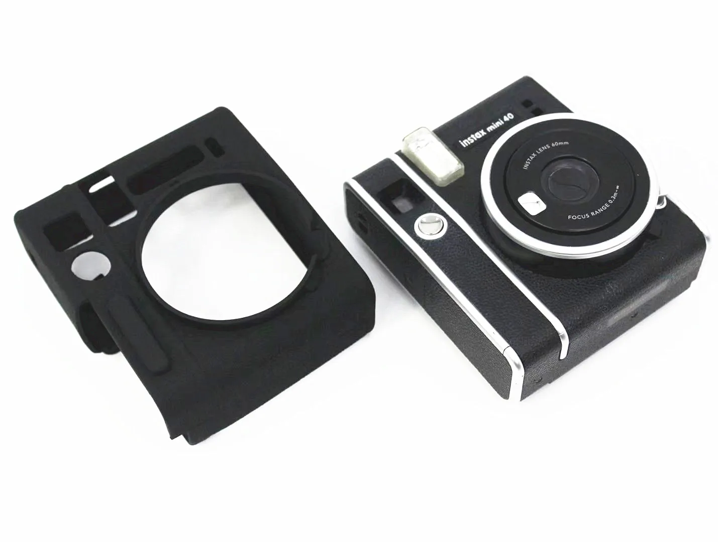 Silicone Case For Fujifilm Instax Mini 40 Camera Anti-Slip Texture Design Silicone Case Camera Bag Body Protection Leather Case