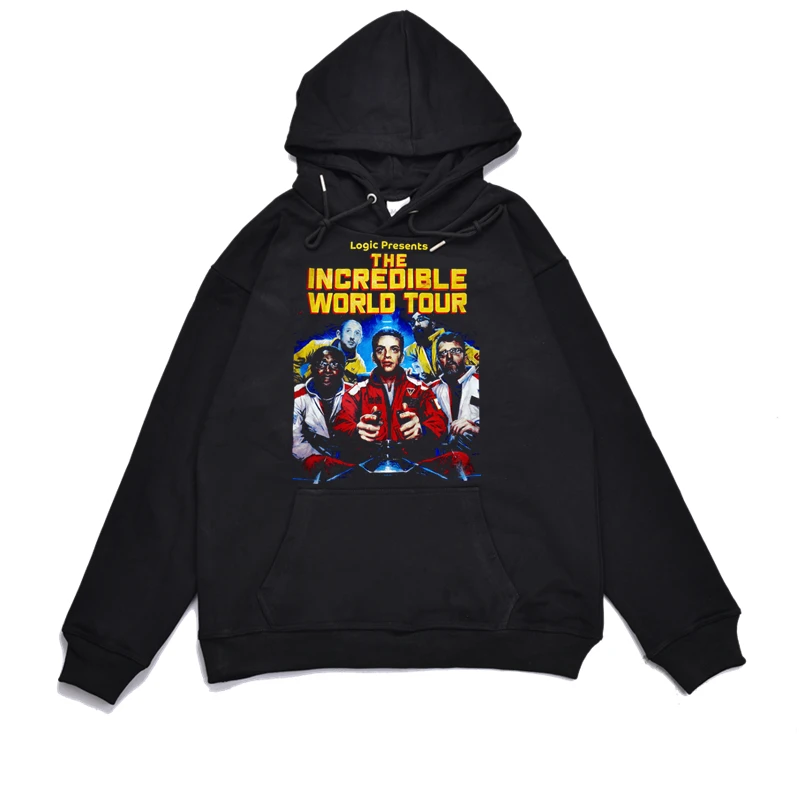 

Logic Hip Hop East Coast Printed Loose ex Hoodie Streetwear Sle Casual Cotton Sweatirt for Men And Women