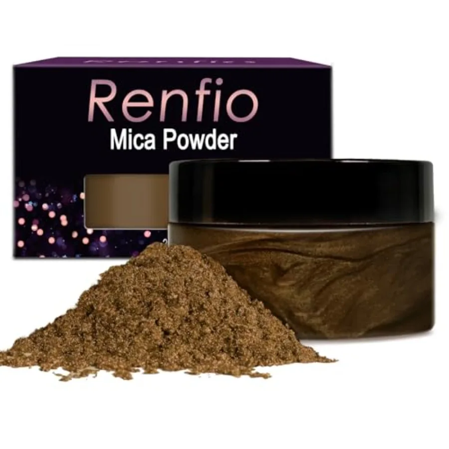 Pigmento de Mica en Polvo de 100g, Colorante Natural Metálico, Brillo Mineral Perlado, Colorante de Resina Epoxi para Pintura, Fabricación de Jabón, Slime, Bombas de Baño