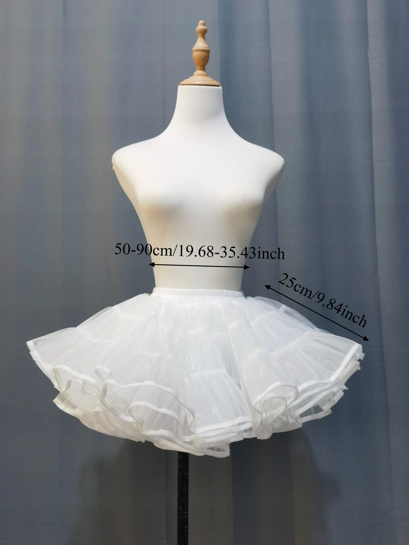 Lolita Super Stuffed Petticoat ohne Knochen, weicher Rockunterzug aus Gaze, kurzer Duck-Butt-Rock, Korea Japan Neu