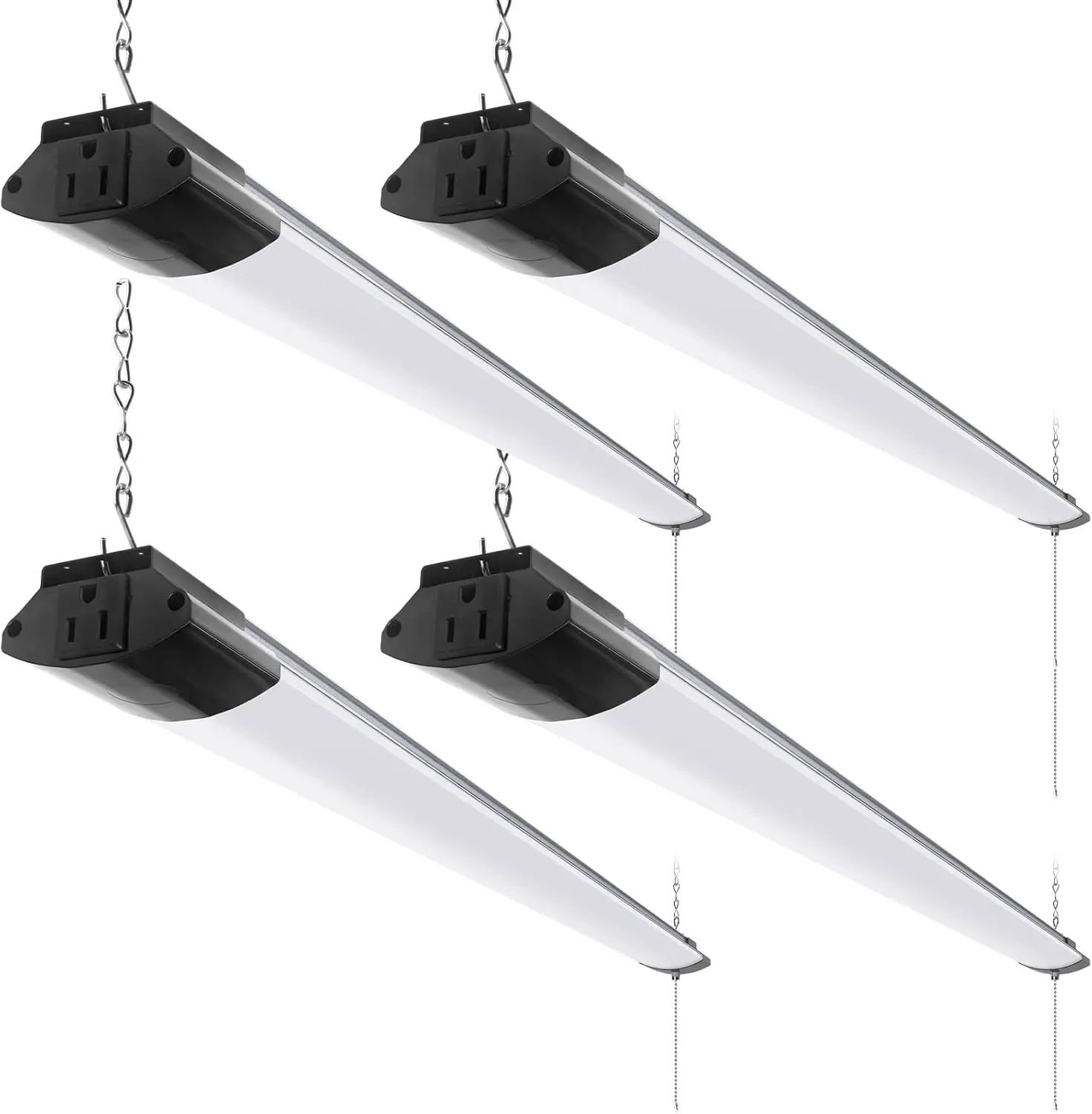 

LED Shop Lights for Workshop 4FT, 84W, 10000LM, 5000K Linkable Light Fixture for Garage, Basement, Hanging or Flush Mount, ETL,