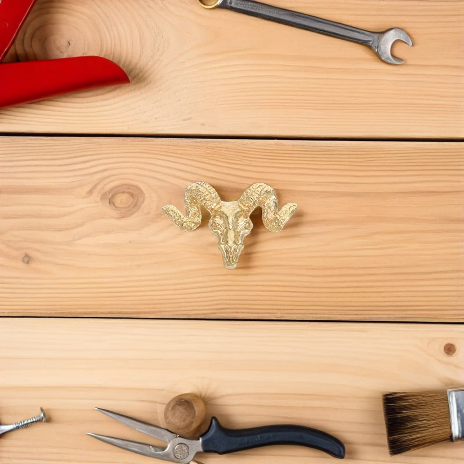Brass Door Handle Retro Western Rustic Style Animal Door Pulls for Wardrobe Cabinets Drawers Furniture Hardware