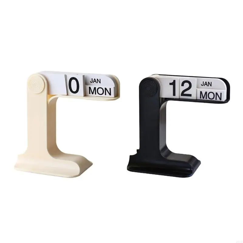 

20CE Decorative Flipping Calendar with Dates Week Month Displays Permanent Calendar