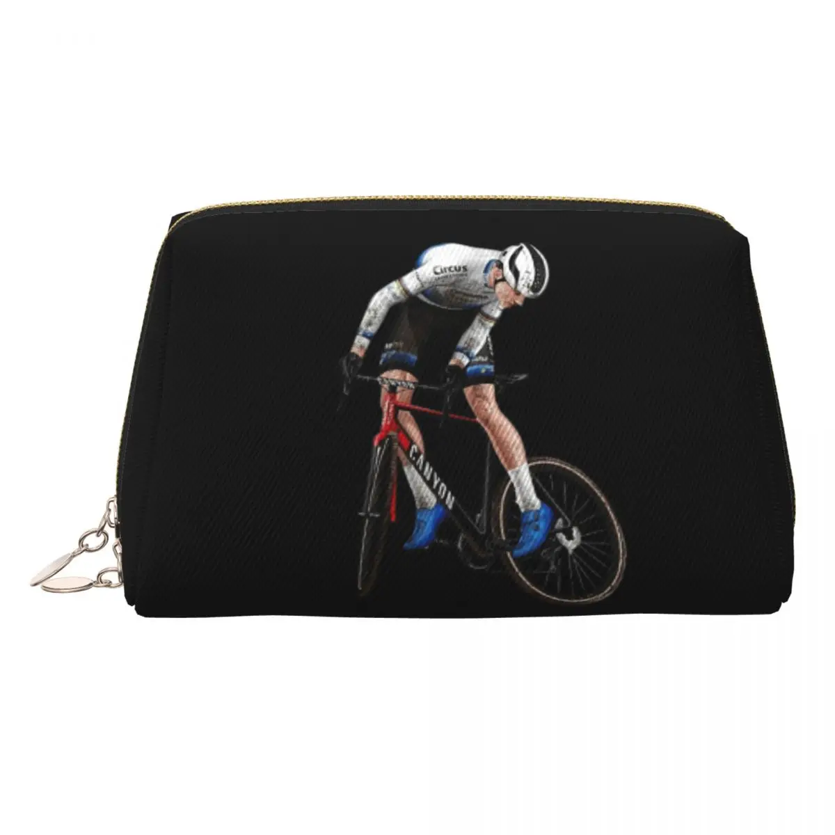 

Mathieu Van Der Poel Women Cosmetic Bag Travel Makeup Organizer Pouch Toiletry Storage Dopp Kit Case