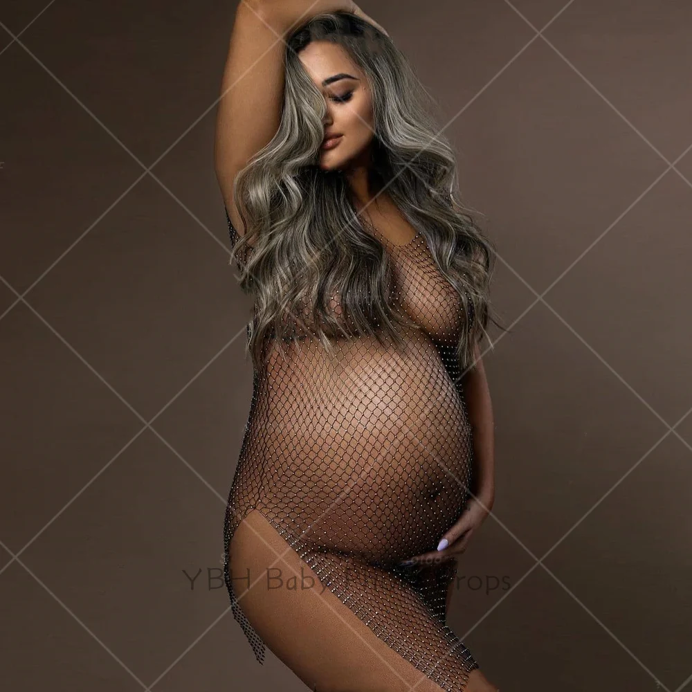 Body de maternidad transparente para mujer, accesorios de fotografía, ropa de fotografía privada de tamaño embarazada, accesorios de estudio de sesión